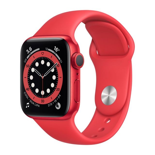 Apple - Watch Series 6 - GPS - 40 - Alu Rouge / Bracelet Sport PRODUCT RED - Regular Apple  - Occasions Apple Watch