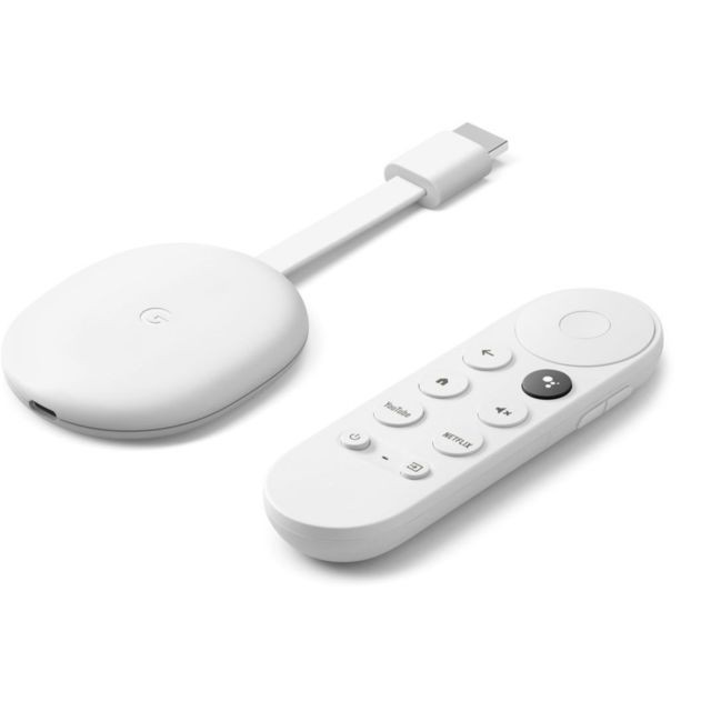 GOOGLE - Chromecast avec GoogleTV - Blanc Neige GOOGLE - GOOGLE