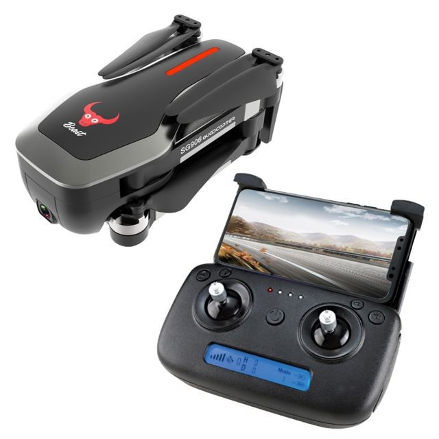 Drone connecté Generic SG906 GPS 5G WIFI FPV 4K Caméra Brushless RC selfie Pliable Drone Quadcopter Noir