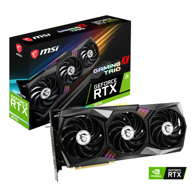 Msi - GeForce RTX 3070 GAMING X TRIO - Triple Fan - 8Go Msi  - Bonnes affaires Msi
