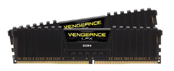 RAM PC Corsair Vengeance LPX Black Heat 16 Go (2*8 Go) 2666 Mhz  DIMM Unbuffered compatible AMD RYZEN and Intel® 200