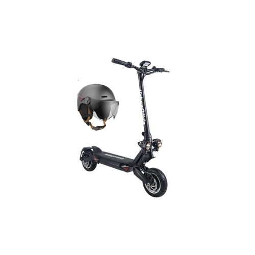 Urbanglide - All Road 5 - Trottinette électrique + CASR Helmet LED Glow - Taille L - Anthracite Urbanglide  - Mobilité électrique