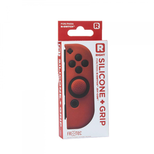 Blade - Joy Contrôleur Silicone Skin - droite - Rouge + Poignées - Nintendo Switch Blade - Bonnes affaires Manettes Switch