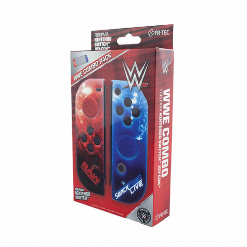 Manettes Switch Blade Nintendo Switch - Licence officielle de la WWE - Couvre-Contrôleur de joie - Poignées de silicone