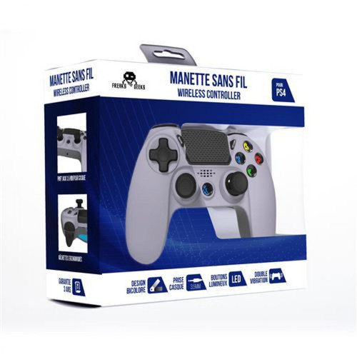 Manette PS4 Freaks And Geeks Manette sans fil pour PS4 Gris