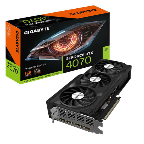Gigabyte - GeForce RTX 4070 WINDFORCE OC 12G Gigabyte - NVIDIA GeForce RTX 4070