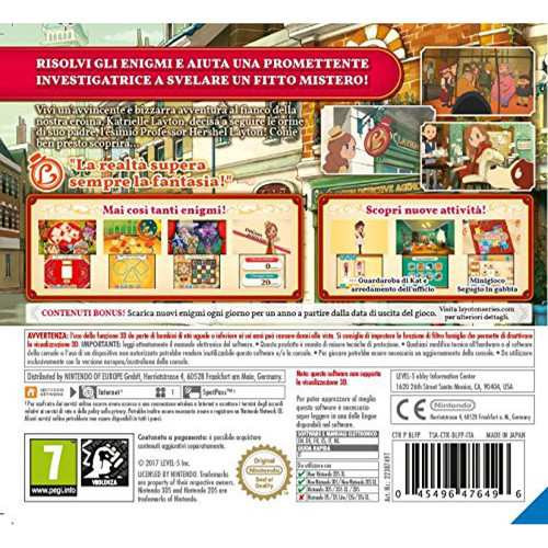 Pack accessoires 3DS Nintendo Layton'S Mystery Journey : Katrielle et le Complot des Milionaires - New Nintendo 3DS
