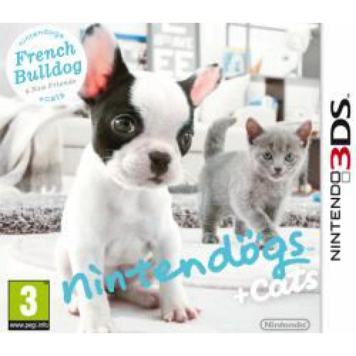 Jeux 3DS Nintendo Nintendo nintendogs + cats: French Bulldog & New Friends(Selects), 3DS De base Nintendo 3DS Anglais jeu vidéo (NINTENDOGS + CATS (FRENCH BULLDOG + NF) SELECT)