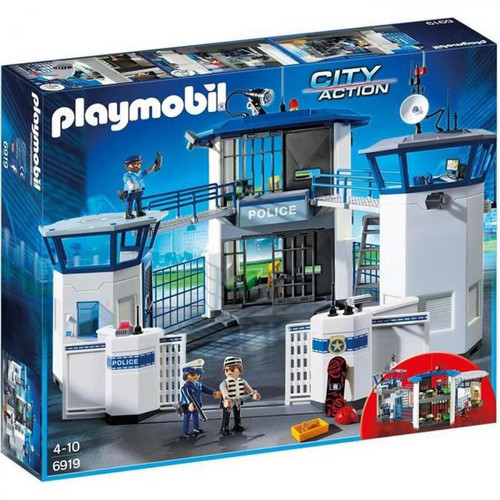 Playmobil - PLAYMOBIL 6919 - City Action - Commissariat de Police avec Prison Playmobil  - Jeux & Jouets