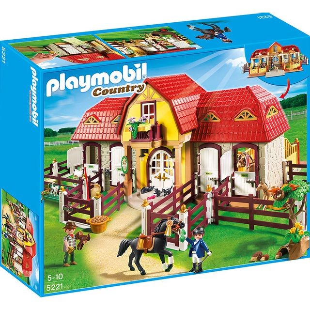 Playmobil - Haras avec chevaux et enclos  - 5221 Playmobil - Black Friday Playmobil Jeux & Jouets