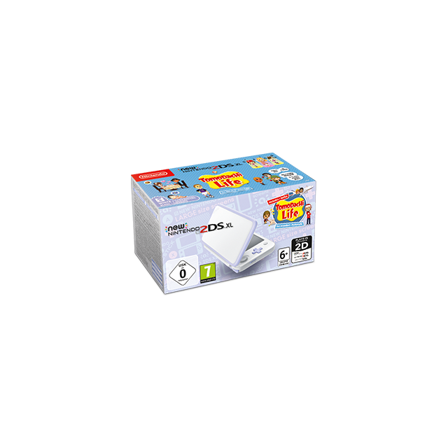 Nintendo - New Nintendo 2DS XL Blanc/Lavande + Tomodachi Life Préinstallé Nintendo  - Nintendo 3DS