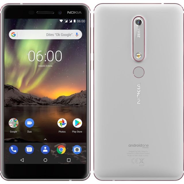 Nokia - 6.1 - Blanc Nokia - Smartphone Android 32 go