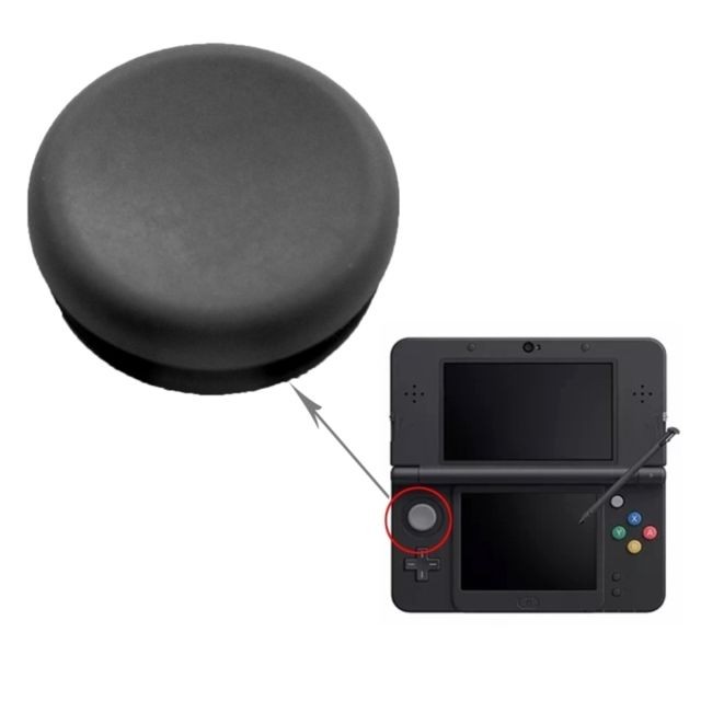 Pack accessoires 3DS Wewoo Pour New 3DS Noir Capuchon de manette de contrôleur analogique Cap 3D Joystick