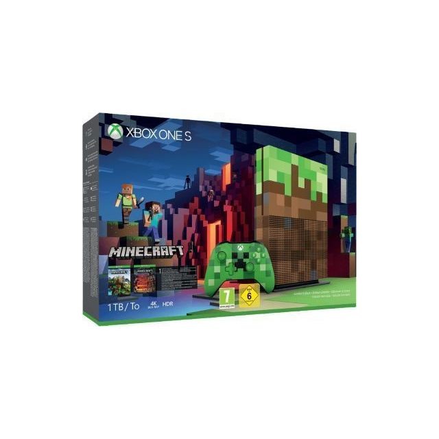 Microsoft - Pack Xbox One S 1To Minecraft Edition Limitée Microsoft - Console Xbox One Microsoft