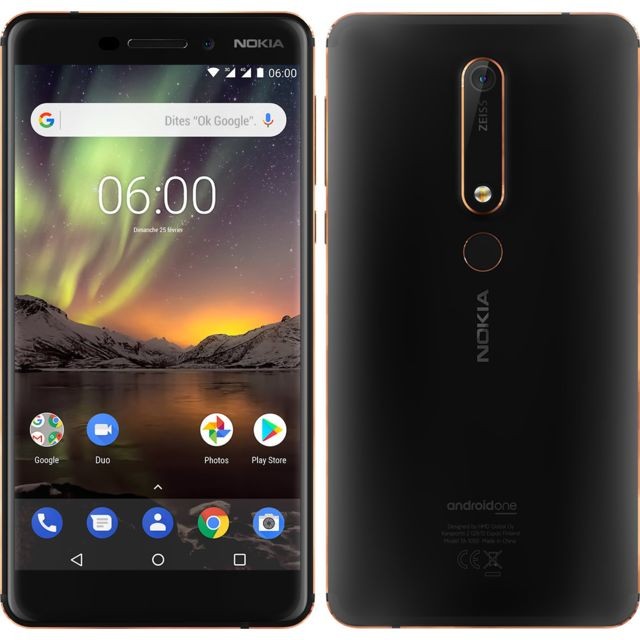Nokia - 6.1 - Noir Nokia - Smartphone Android Noir