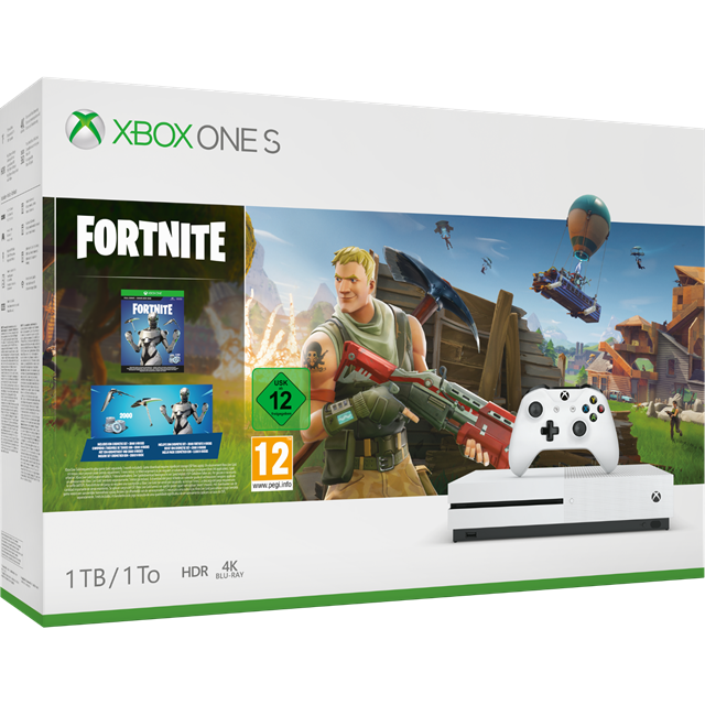 Microsoft - Console Xbox One S - 1 To + Fortnite - Blanc Microsoft  - Xbox One