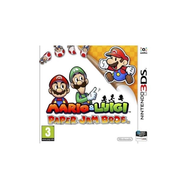 Nintendo - Mario + Luigi Paper Jam Bros Jeu 3ds Nintendo  - Nintendo 3DS