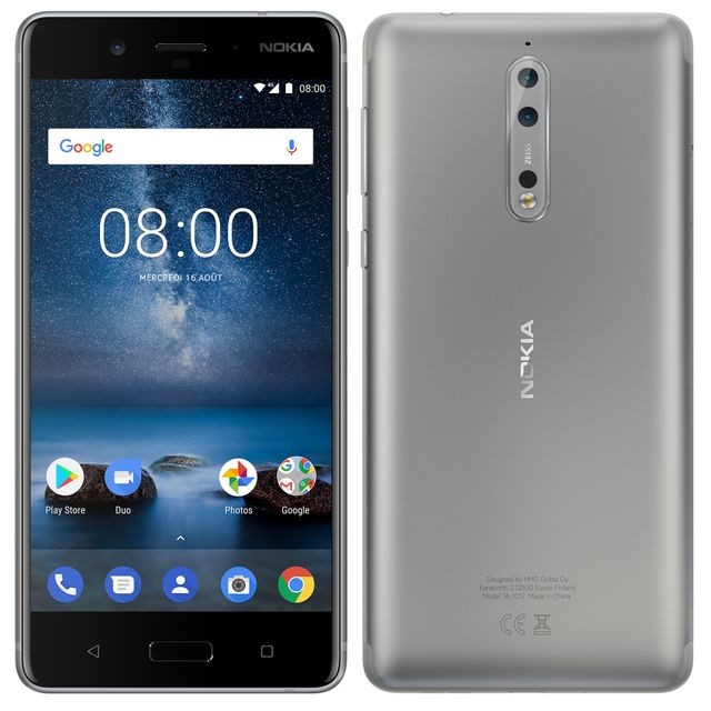 Nokia - 8 - Acier Nokia - Smartphone Android Quad hd