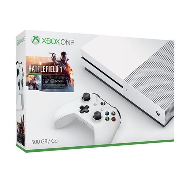 Microsoft - Xbox One S 500 Go + Battlefield 1 Microsoft  - Xbox One