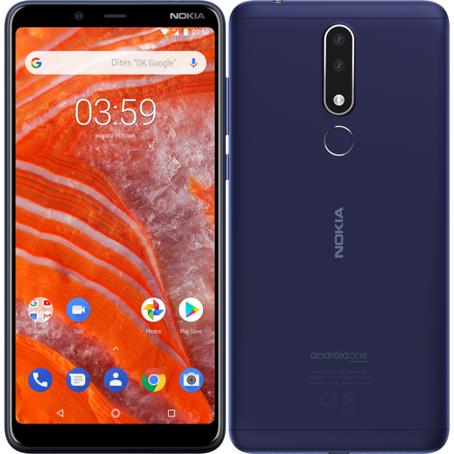 Nokia - 3.1 Plus - Bleu Nokia  - Smartphone Nokia