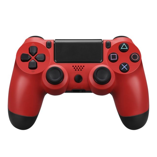 marque generique - Manette de jeu PS4 Bluetooth sans fil Six Axies DualShock 4 pour PlayStation 4 Rouge marque generique - Manette Jeux Vidéo