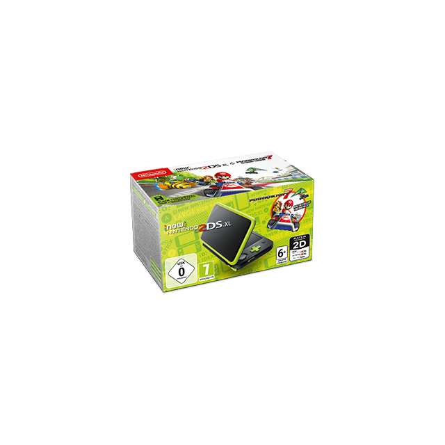 Nintendo - New Nintendo 2DS XL - noir/Citron + Mario Kart 7 Préinstallé Nintendo  - Nintendo 3DS